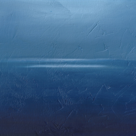 Jacek Sikora, Światło na horyzoncie, 2023, obraz olejny na panelu malarskim, 30 x 21 cm, podpisany i opisany na odwrociu